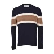 Merinould Farveblok Sweater