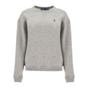 Afslappet pasform broderet sweatshirt