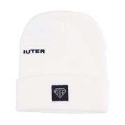 Hvid Logo Beanie Hat Stilfuld