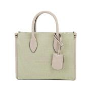 Canvas Shopper Crossbody Taske