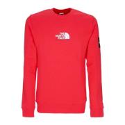 Rød Crewneck Sweatshirt Stilfuldt Herremode