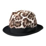 Leopard Fedora Hat Multicolor