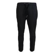 Elegant gr bomuld joggers