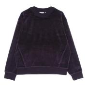 Mørk Iris Crewneck Sweatshirt Kvinders Stilfuld