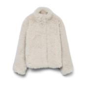 Faux Fur Short Jacket Outerwear