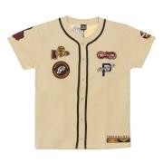 Baseball Jersey Cream Herrejakke