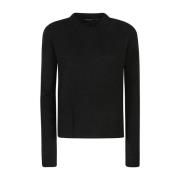 Sort Strik Sweatshirt AW24