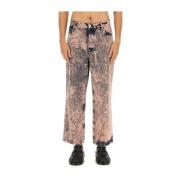 Wide Leg Overdyed Jeans