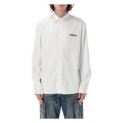 Klassisk Pinstripe Skjorte Off White