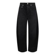 Horseshoe Loose-Fit Wide Leg Jeans