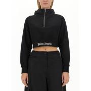 Stilfuld Cropped Hoodie til Kvinder