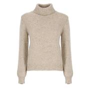 Kashmiruld Beige Sweater Kvinder