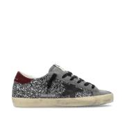 Klassiske Super-Star Sneakers Italien Sort Multifarvet Glitter