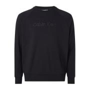 Herre Sort Sweatshirt med Broderet Logo