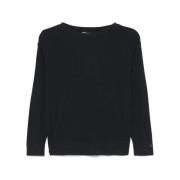 Marine Rund Hals Sweater