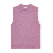 Rose Violet Alpaca Vest