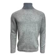 Merino Baby-Kamel Rollkrave Sweater Grå