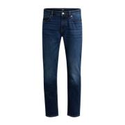 Slim Fit Mørkeblå Stræk Denim Jeans