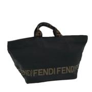 Pre-owned Stof fendi-tasker