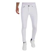 Neat White Slim fit jeans med stræk til mænd