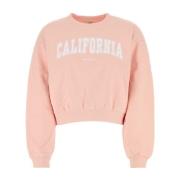 Blød Pink Bomulds Sweatshirt