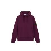 Burgundy Hættetrøje i Fleece