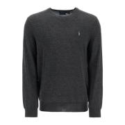 Broderet Crewneck Uldtrøje