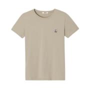 Bomuld Basis T-shirt - Beige