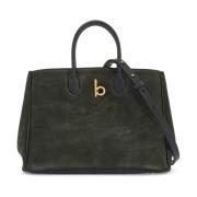 Suede Rocking Horse Tote Bag