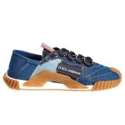 Blå Denim Lavtop Sneakers