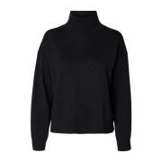 Merino Uld Turtleneck Sweater - Sort