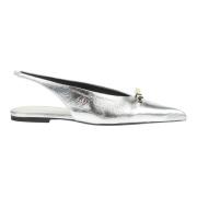 Metallic Bow Slingback Sko