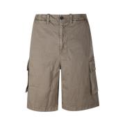 Olive Herringbone Mount Shorts