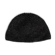 Antracit Strikket Beanie Hat