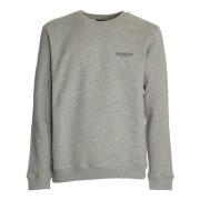 Grå Crewneck Sweatshirt Forhøj Garderobe Stil