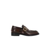 Brun Vintage Læder Loafers