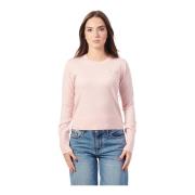 Rosa Crewneck Sweater Kort Skåret