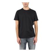 Jersey T-shirt med broderet bryst