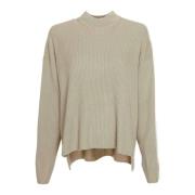 Timothea2 Turtleneck Sweater med Sideruder