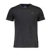 Sort Polo T-shirt med Broderi