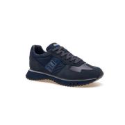 Tokyo Læder og Stof Sneakers Navy