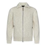 Beige Strikvarer Lynlås Cardigan AW24