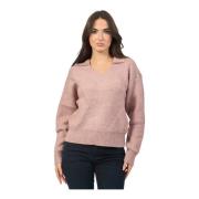 Rosa V-hals Sweater