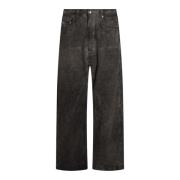 Flared Dust Cotton Denim Jeans