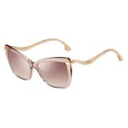 Beige Acetat Dame Solbrille