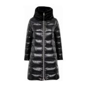 Lang Eco-Fur Krave Puffer Jakke