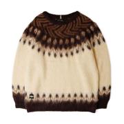 Hvid Bomuld Nordic Sweater 2024