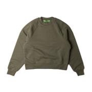 Dobbeltlag Crewneck med Dobbelt Broderi