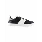 To-farvet Læder Sneakers Low-Top Stil