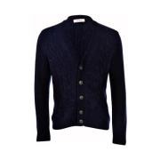 Boucle Strik Kabel Cardigan (Sort)